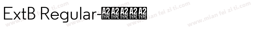 ExtB Regular字体转换